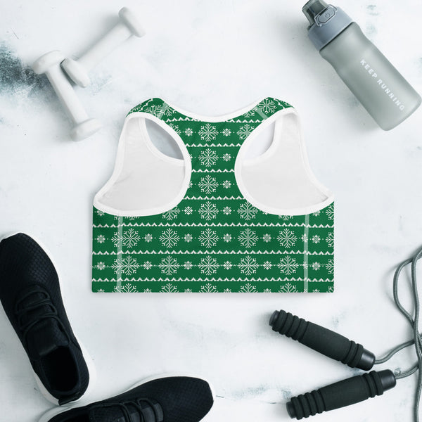 Christmas 2 Padded Sports Bra