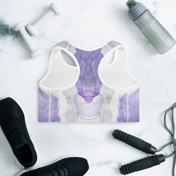 Watercolor Padded Sports Bra