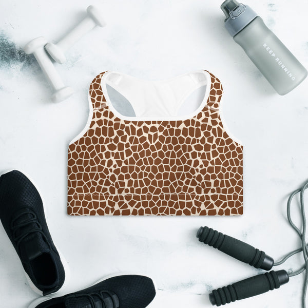 Giraffe Padded Sports Bra