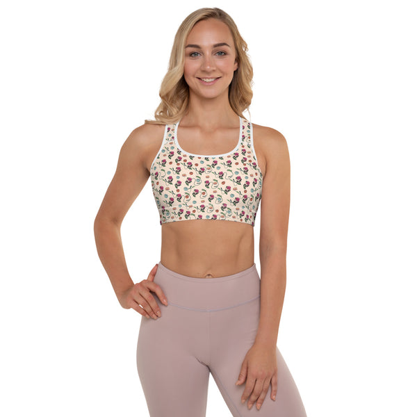 Skull Padded Sports Bra