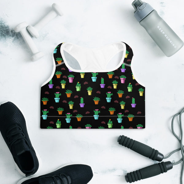 Cactus Padded Sports Bra