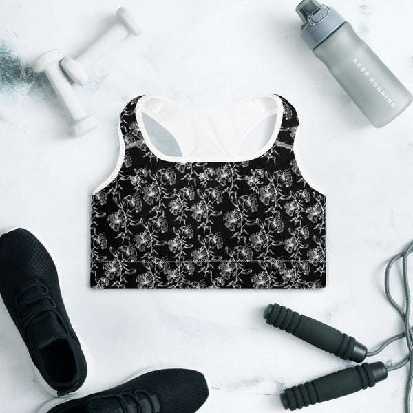 Floral 1 Padded Sports Bra