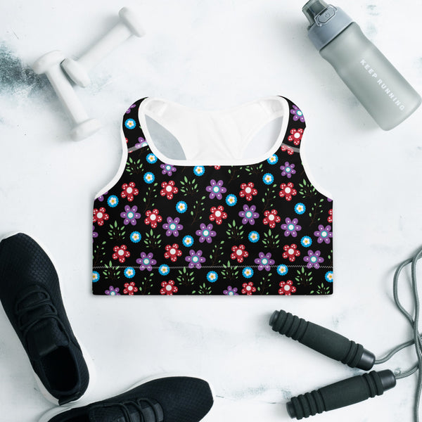 Flower 1 Padded Sports Bra