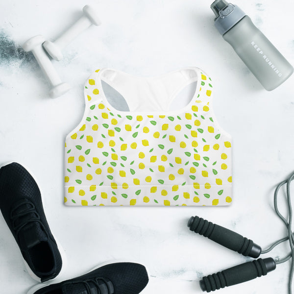 Lemon Padded Sports Bra
