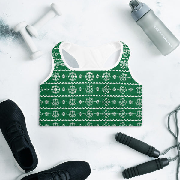 Christmas 2 Padded Sports Bra