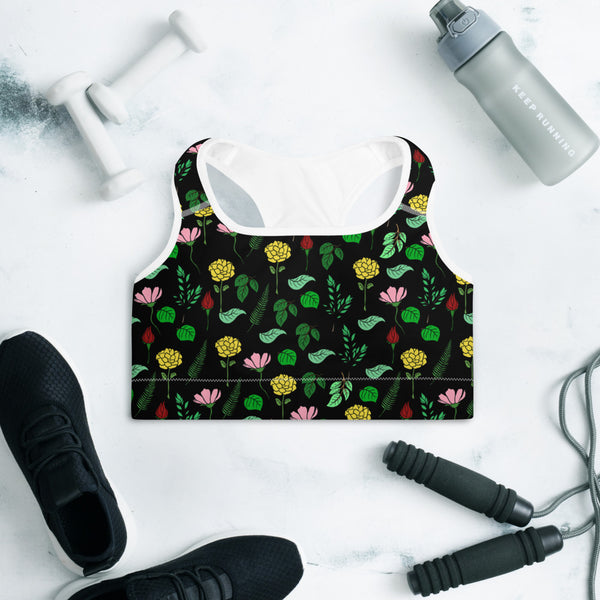 Floral Padded Sports Bra