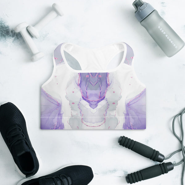Watercolor Padded Sports Bra