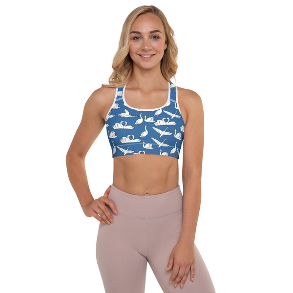 Swan Padded Sports Bra