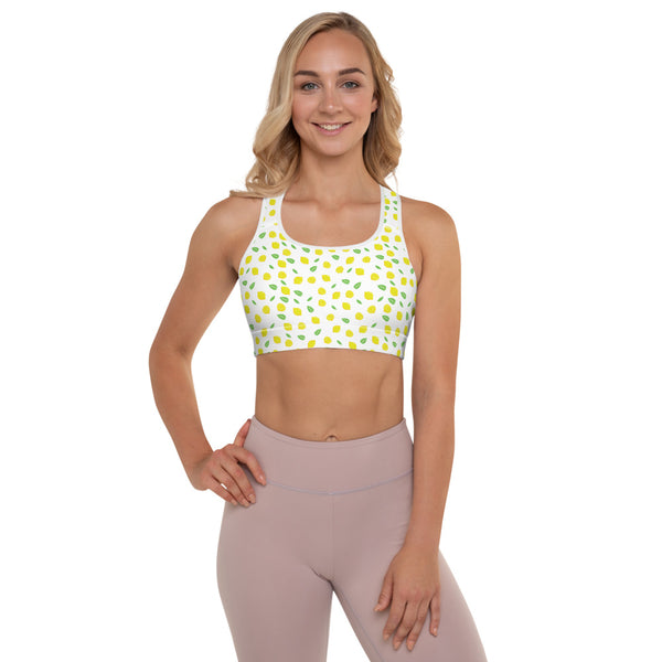 Lemon Padded Sports Bra
