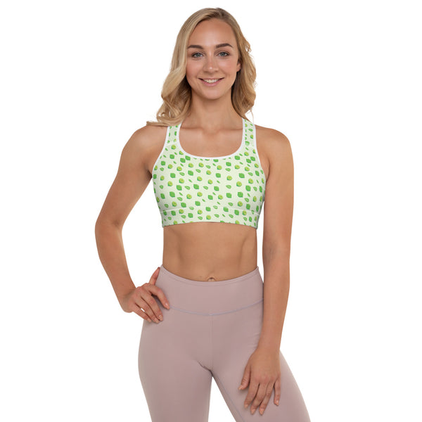 Lime Padded Sports Bra