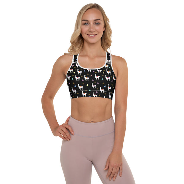 Llama Padded Sports Bra