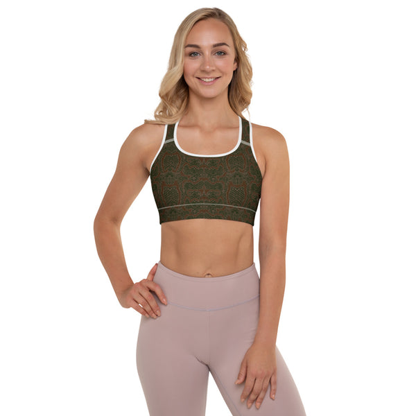 Snake Padded Sports Bra