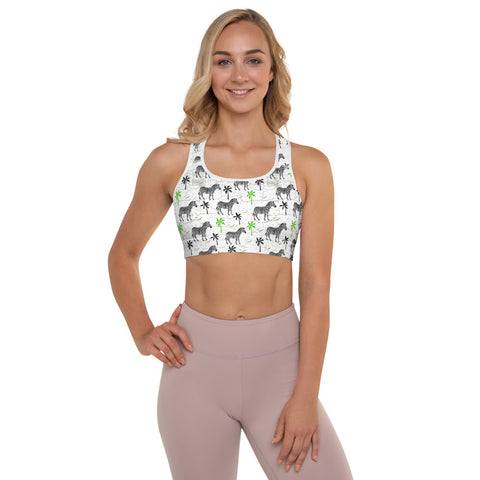 Zebra 2 Padded Sports Bra