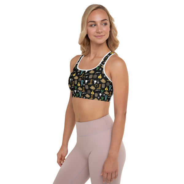 Cowboy Padded Sports Bra