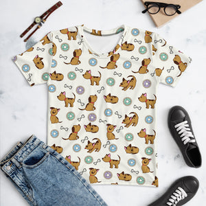 Dog And Donut Women's T-shirt - Seasonally Gifted 