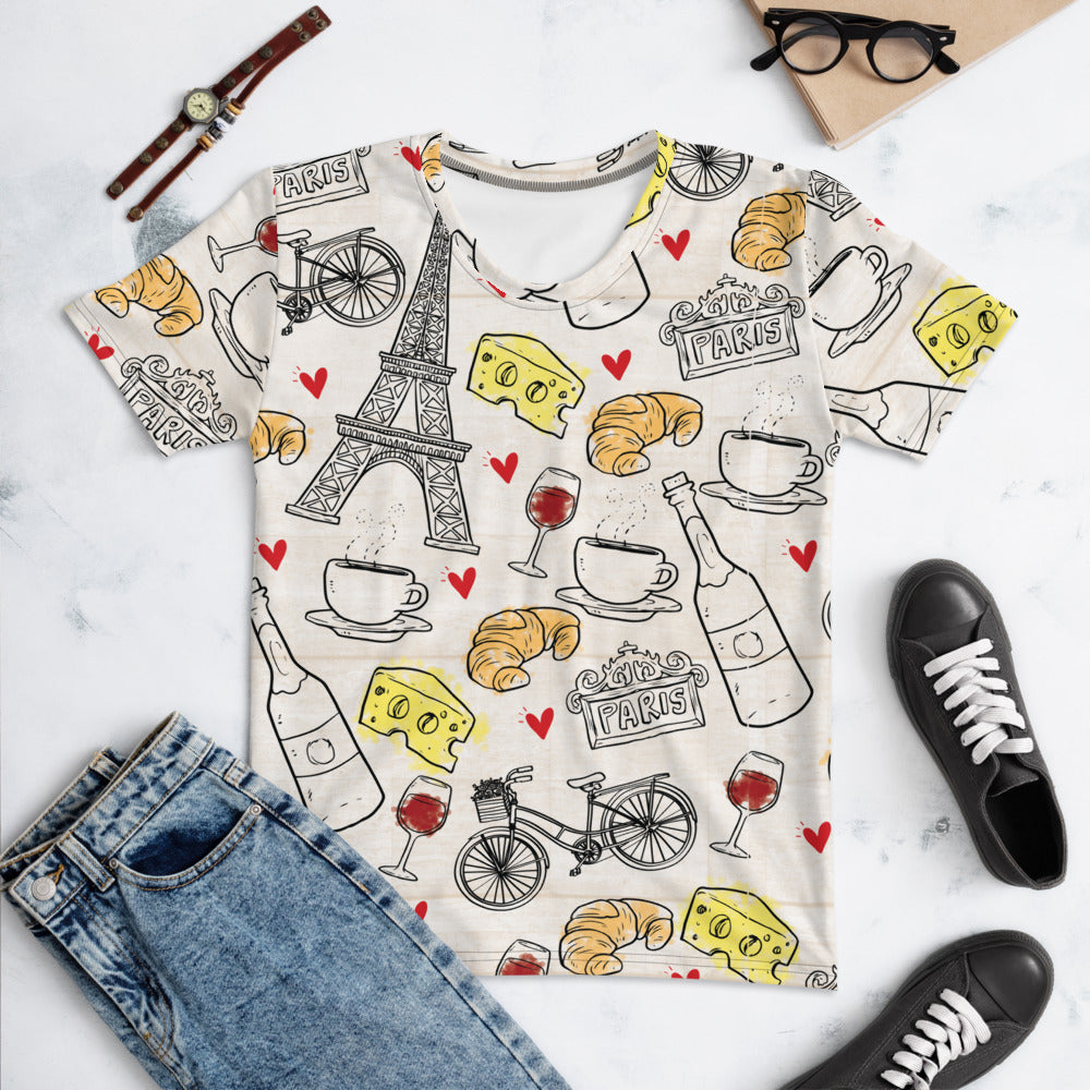 Paris Women's T-shirt - Seasonally Gifted 