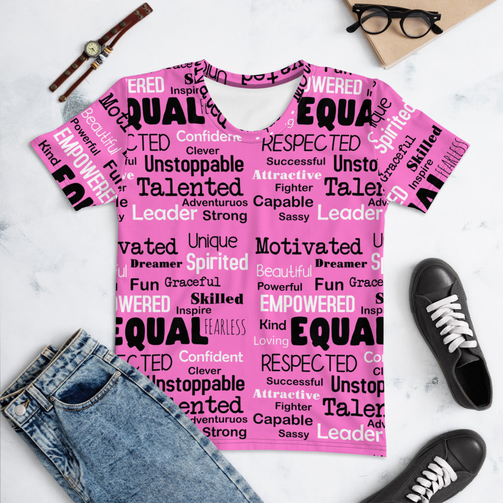 Words Pattern Women's T-shirt