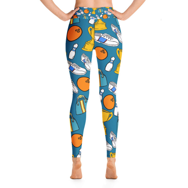 Bowling Yoga Leggings - Seasonally Gifted 