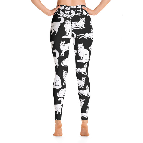 Cat Yoga Leggings - Seasonally Gifted 