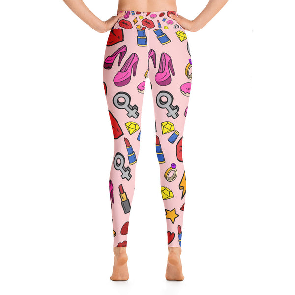 Girl Power Yoga Leggings - Seasonally Gifted 