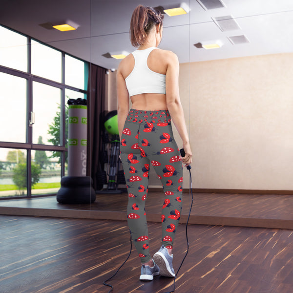 Ladybug Yoga Leggings - Seasonally Gifted 