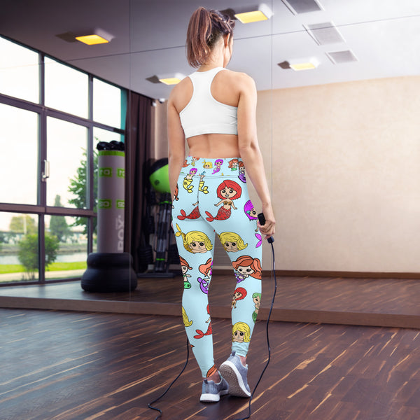 Mermaid Yoga Leggings - Seasonally Gifted 