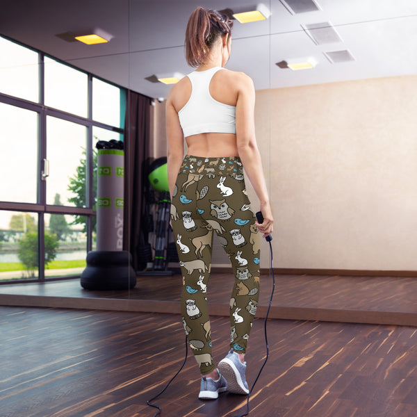 Woodland Yoga Leggings - Seasonally Gifted 