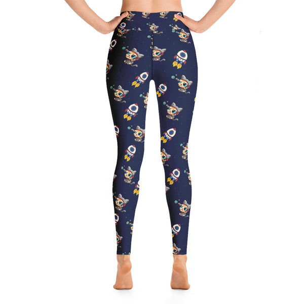 Cat Space Yoga Leggings - Seasonally Gifted 