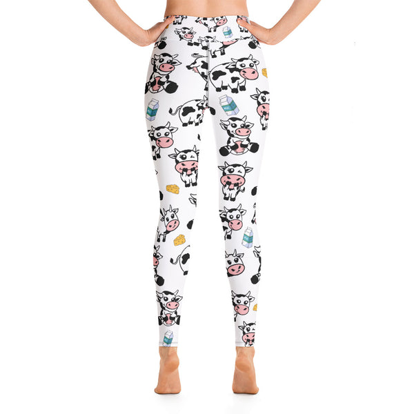 Cow Yoga Leggings - Seasonally Gifted 