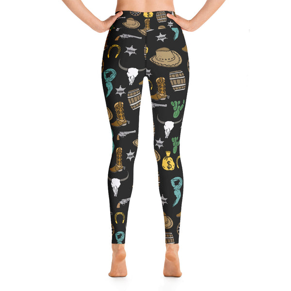 Cowboy Yoga Leggings - Seasonally Gifted 