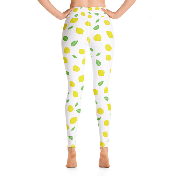 Lemon Yoga Leggings - Seasonally Gifted 