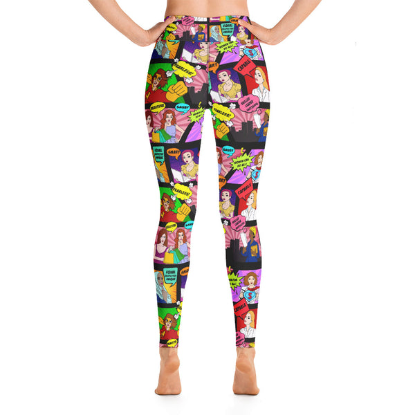 Pop Art Yoga Leggings - Seasonally Gifted 