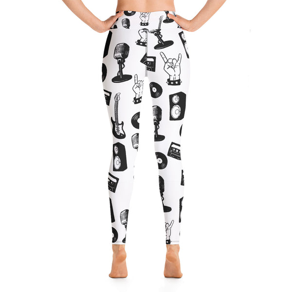 Rock Music Yoga Leggings - Seasonally Gifted 