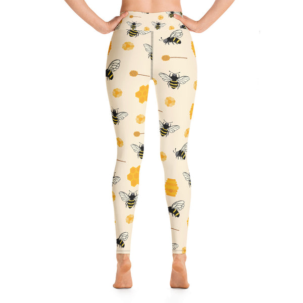 Bee Yoga Leggings - Seasonally Gifted 