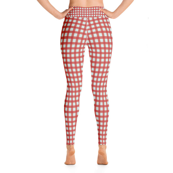 Checkered Yoga Leggings - Seasonally Gifted 