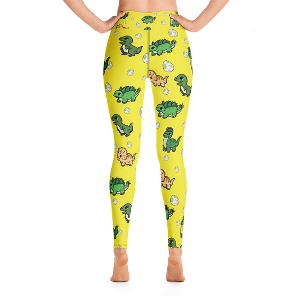 Dinosaur Yoga Leggings - Seasonally Gifted 