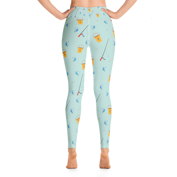 Fishing Yoga Leggings - Seasonally Gifted 