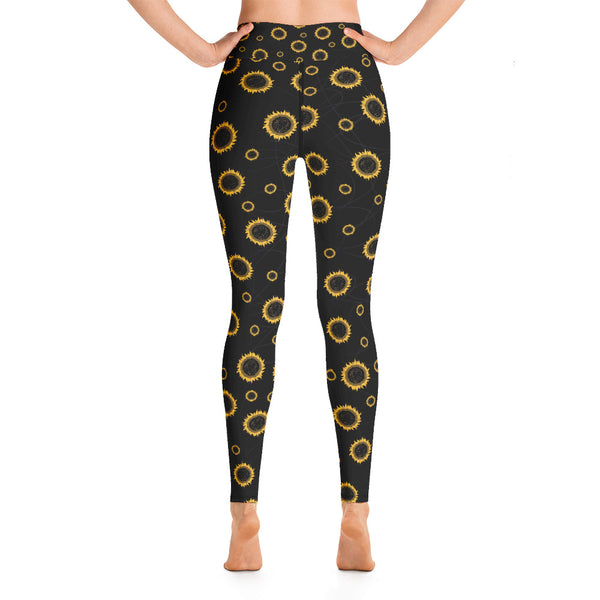 Flower Yoga Leggings - Seasonally Gifted 