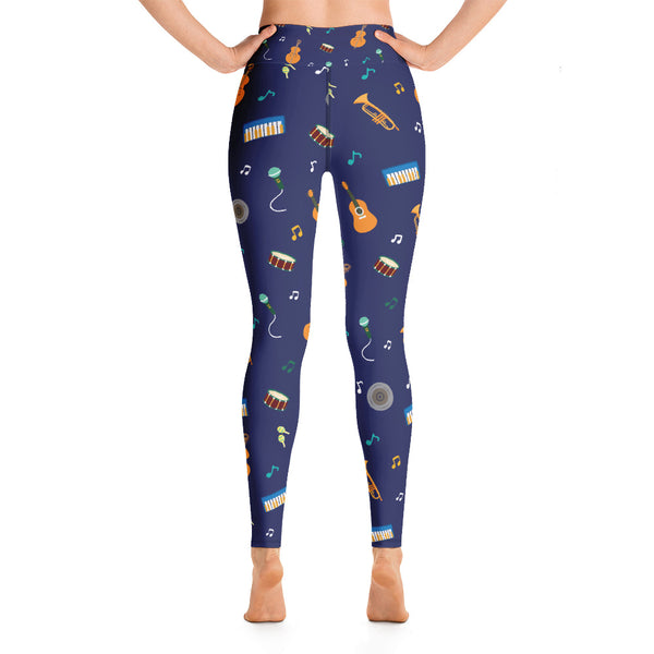 Music Yoga Leggings - Seasonally Gifted 