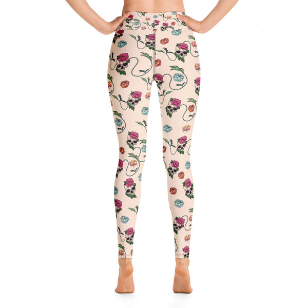 Skull Yoga Leggings - Seasonally Gifted 