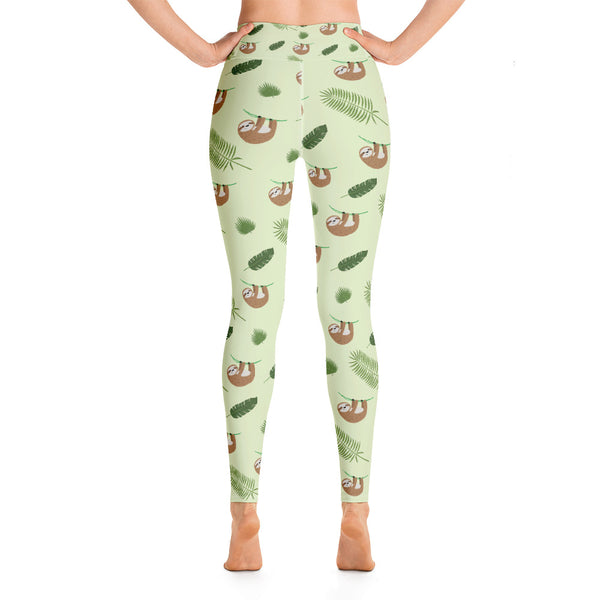 Sloth Yoga Leggings - Seasonally Gifted 
