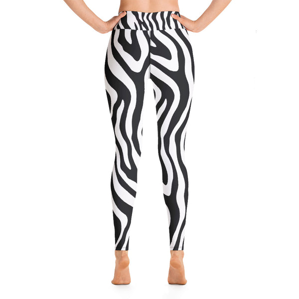Zebra Yoga Leggings - Seasonally Gifted 