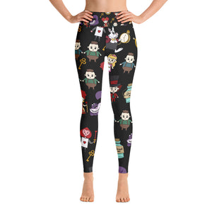 Alice In Wonderland Yoga Leggings - Seasonally Gifted 