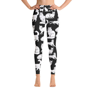 Cat Yoga Leggings - Seasonally Gifted 