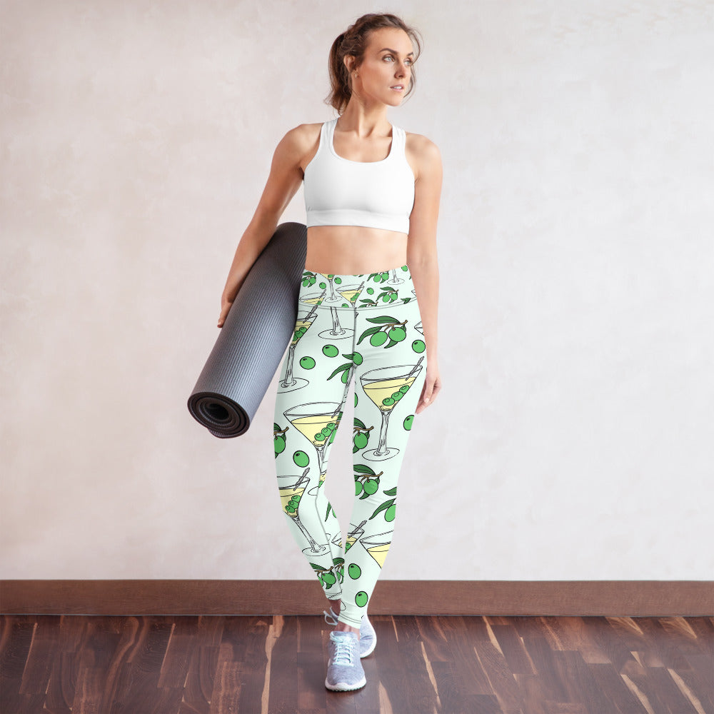 Martini Yoga Leggings - Seasonally Gifted 