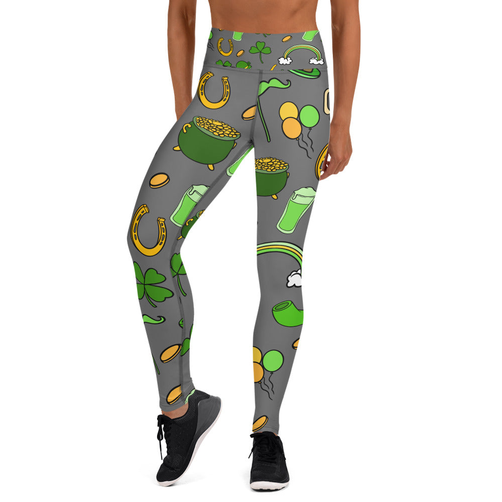 St. Patrick's Day Yoga Leggings - Seasonally Gifted 