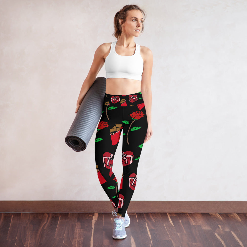 Valentine Yoga Leggings - Seasonally Gifted 