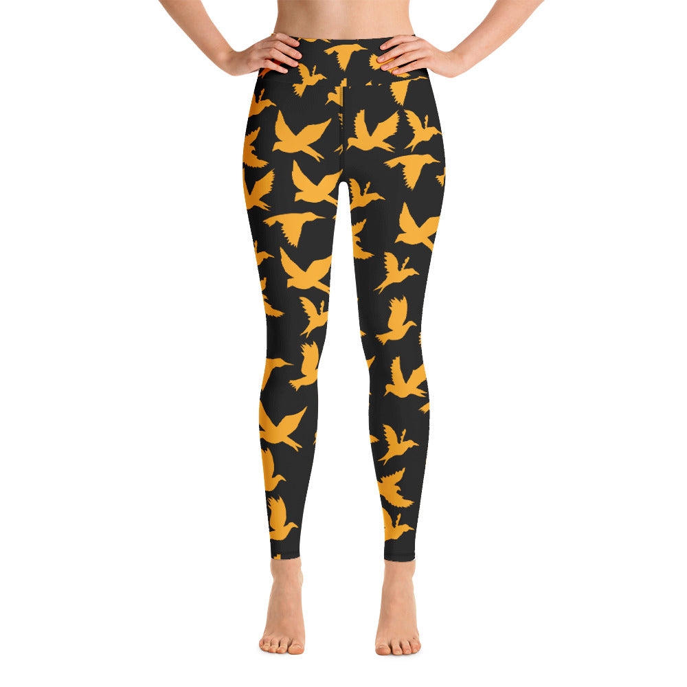 Birds Yoga Leggings - Seasonally Gifted 