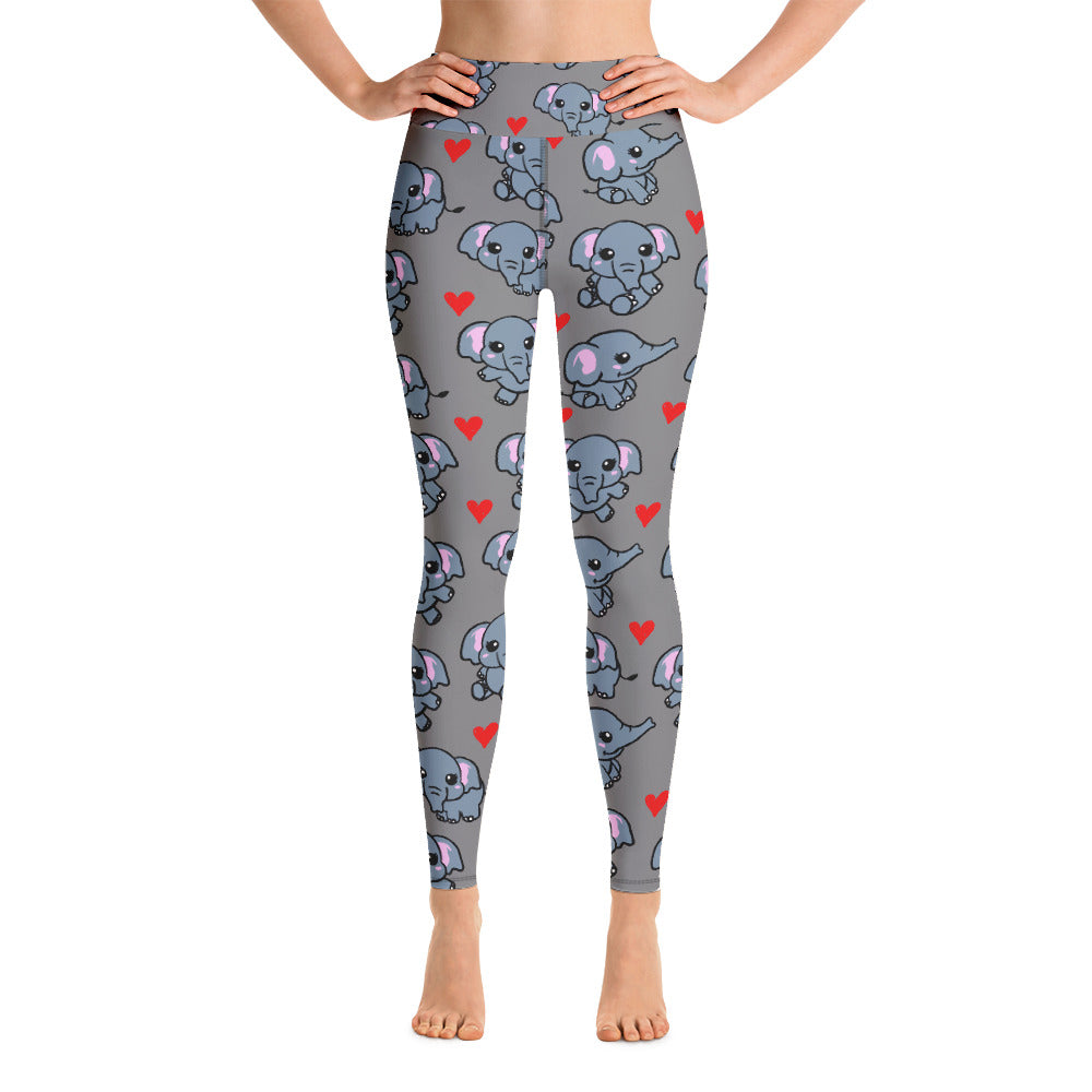 Elephant Yoga Leggings - Seasonally Gifted 