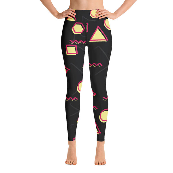 Random Pattern Yoga Leggings - Seasonally Gifted 